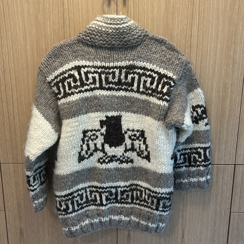 Laine wool ( cowichan) aztec cardigan - Picture 2 of 7